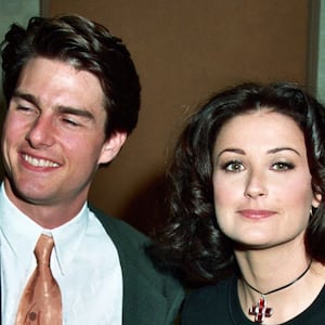 Tom Cruise and Demi Moore during 1993 ShoWest in Las Vegas, Nevada, United States.