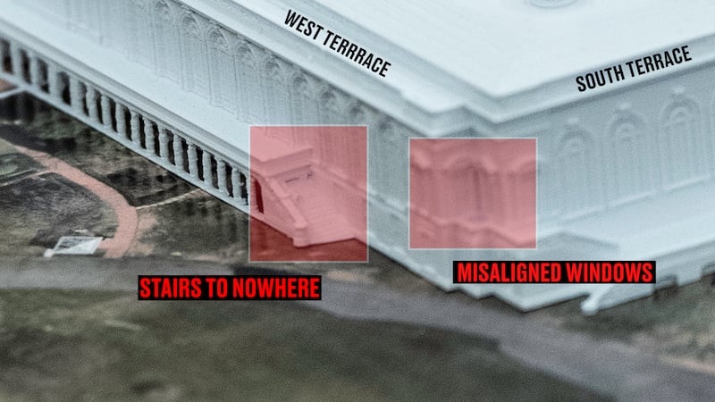 White House Ballroom map