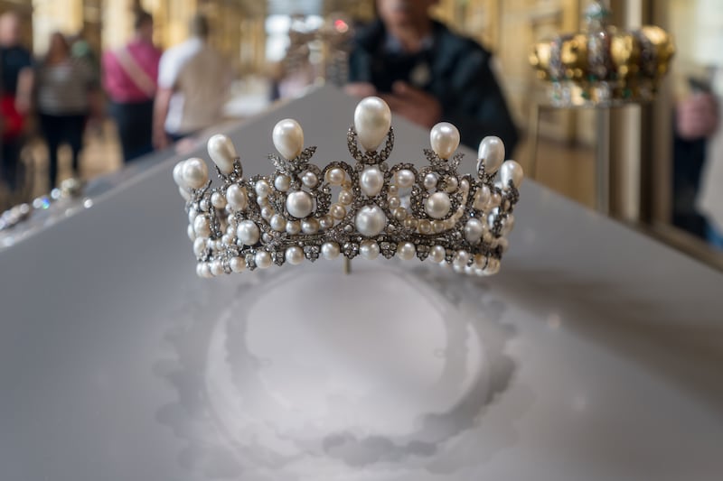 Empress Eugénie's crown was among the jewels stolen from the Louvre.