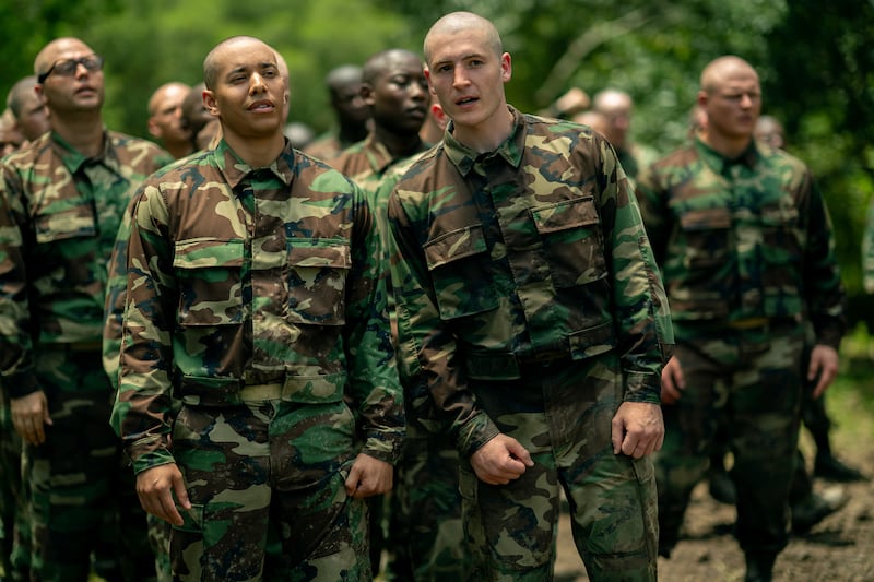 Dominic Goodman as Nash and Kieron Moore as Slovacek