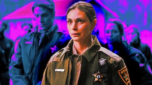 A photo illustration of Morena Baccarin in Sheriff Country.