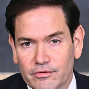 US Secretary of State Marco Rubio speaks in the Treaty Room of the State Department in Washington, DC on June 27, 2025.