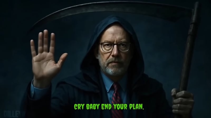 Russell Vought as The Grim Reaper