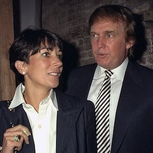 Donald Trump and Ghislaine Maxwell