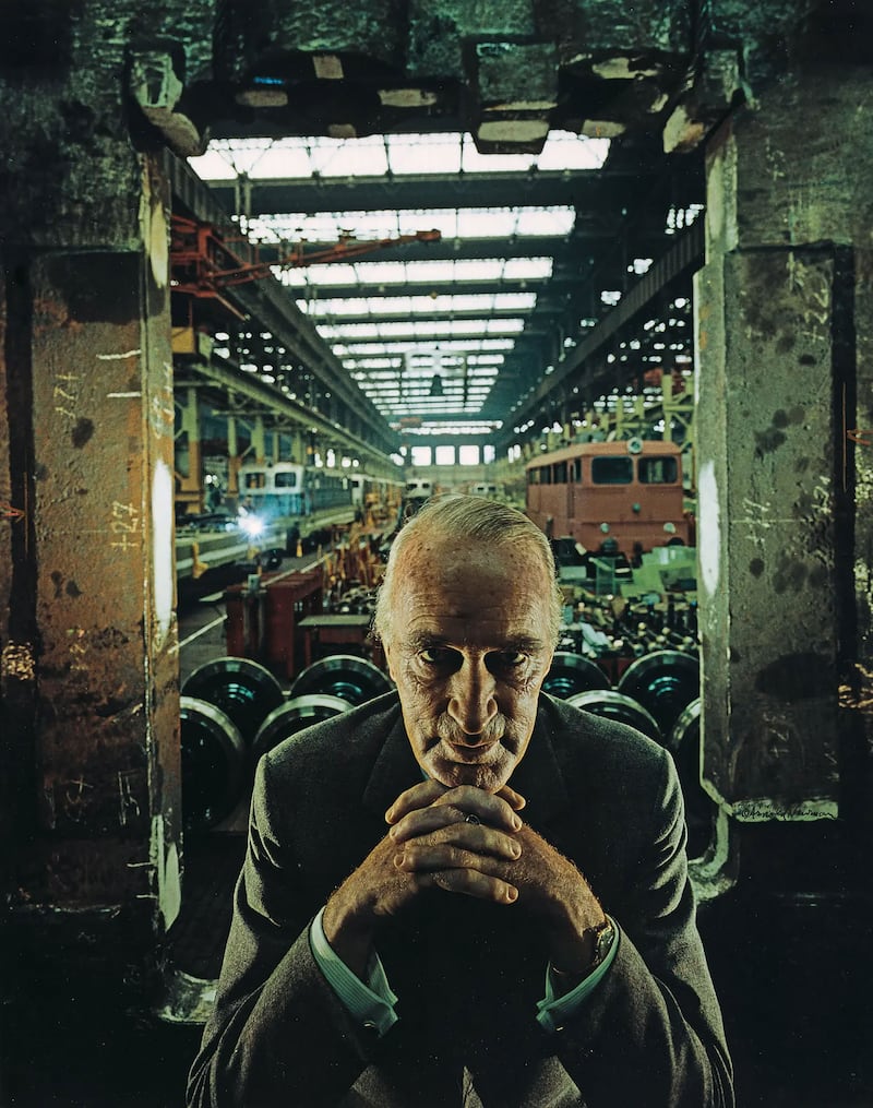 Photograph by Arnold Newman, taken in 1963, of Alfred Krupp, a convicted Nazi war criminal and German industrialist.