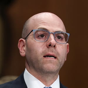 Stephen Miran, currently the Chairman of the Council of Economic Advisors, testifies before the Senate Banking, Housing and Urban Affairs Committee September 4, 2025 in Washington, DC.